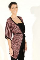 Fornarina Pink & Black Batwing Cardigan UNAI 